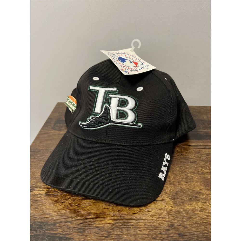 NEW Twins Enterprise TAMPA BAY DEVIL RAYS Hat Strapback OSFM + Tropicana Hat Pin